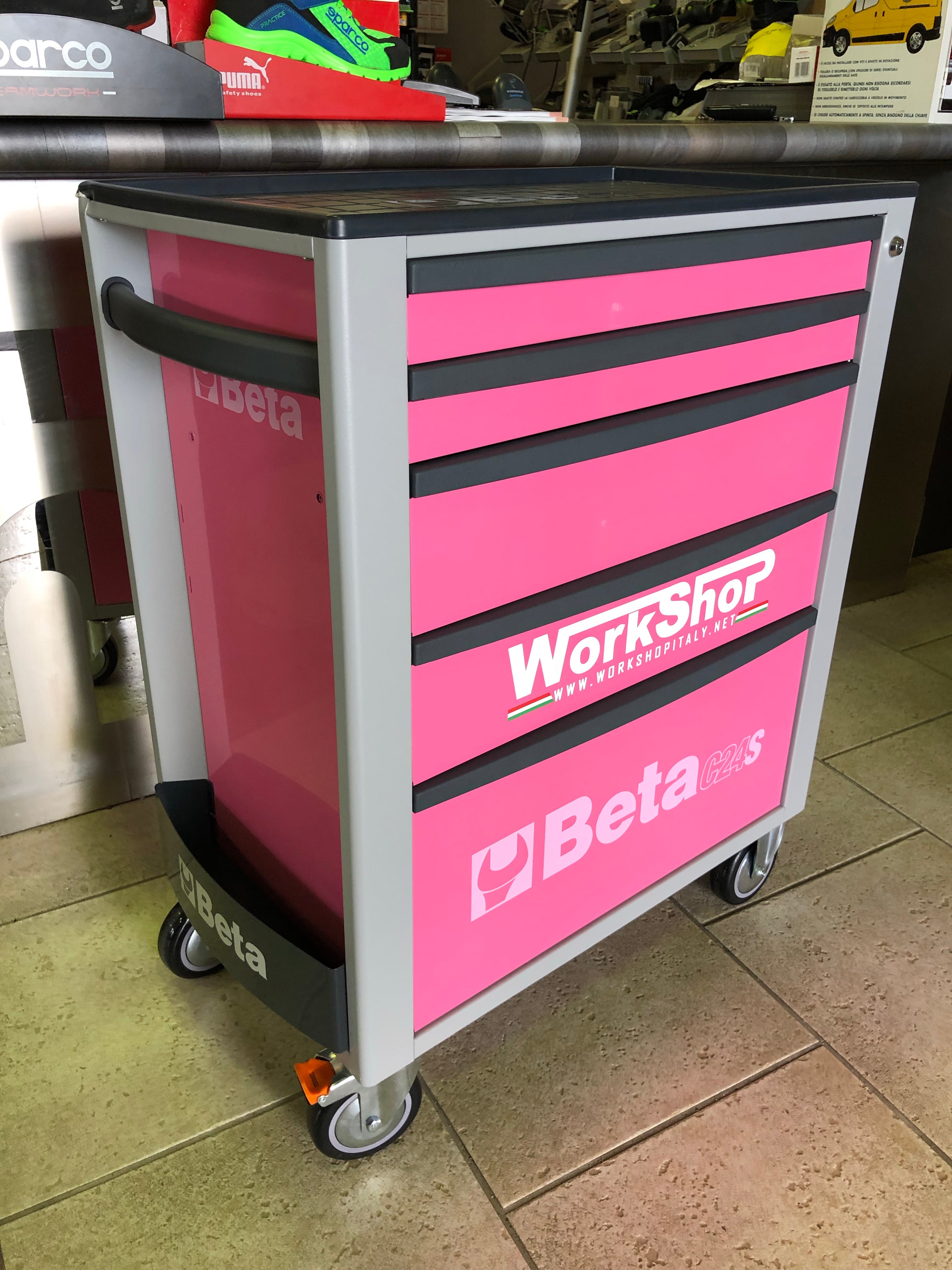 Carrello Beta C24S 5 Cassetti Rosa Pink