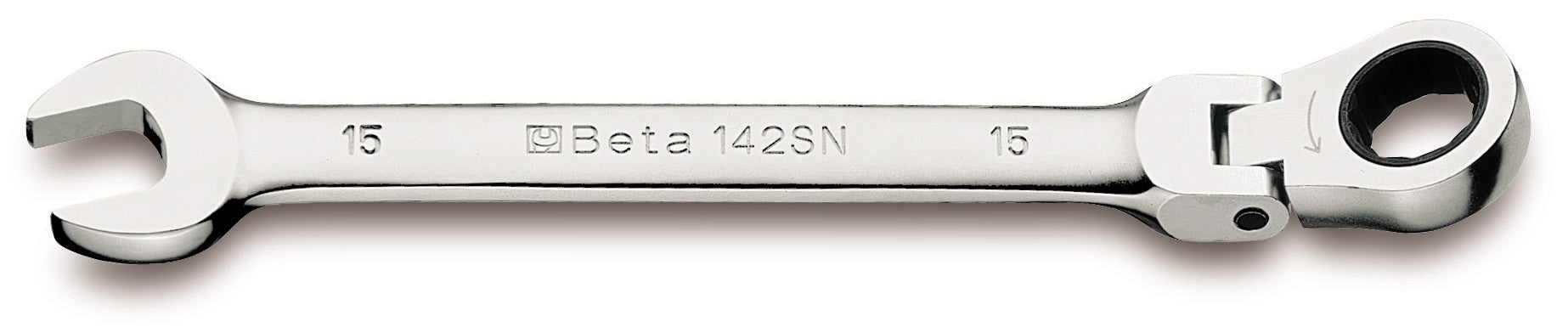 Serie  9 chiavi combinate a cricchetto snodate con supporto compatto 142SN/SC9