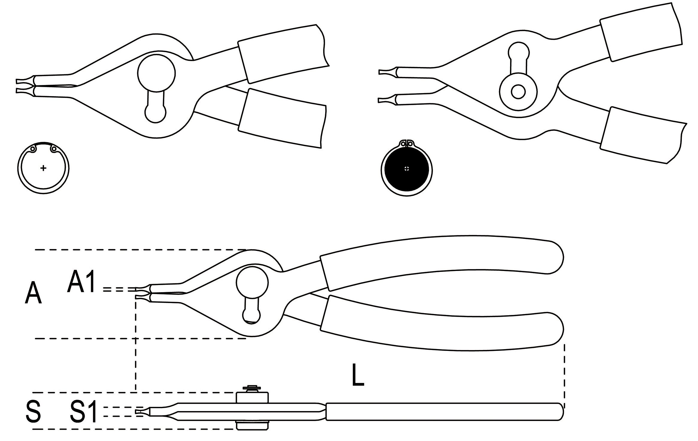 Pinze seeger per fori e alberi  Beta 1039