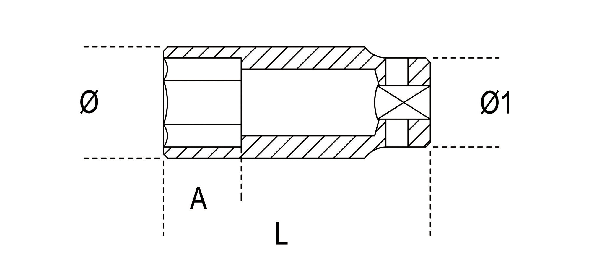 Bussole Beta 728L a macchina rinforzate 3/4"SERIE LUNGA