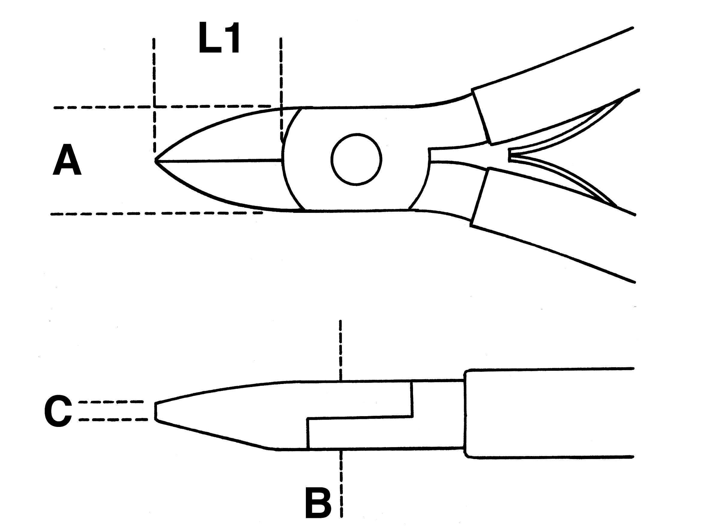 Tronchese per elettronica taglienti diagonali normali Beta 1188BM