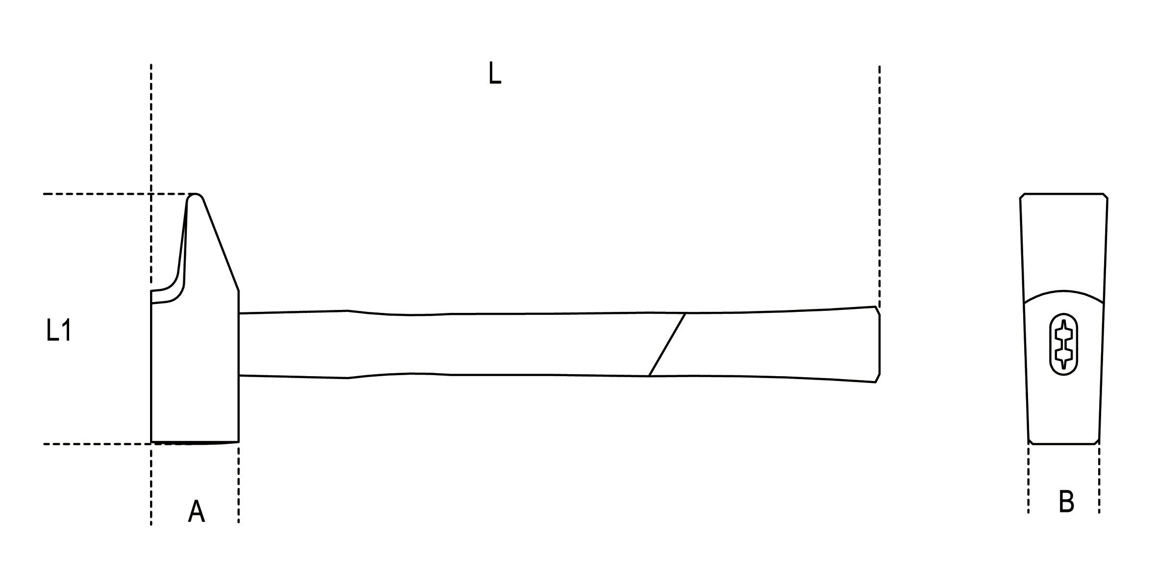 Martelli tipo francese manico in fibra Beta 1370FT