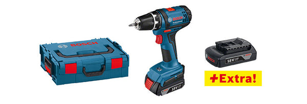 BOSCH PROFESSIONAL Avvitatore GSR 18-2-LI Professional + 3 Batteria Omaggio