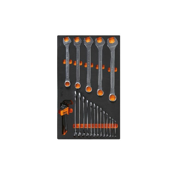 Termoformato morbido con assortimento di utensili Beta M31 IN POLLICI