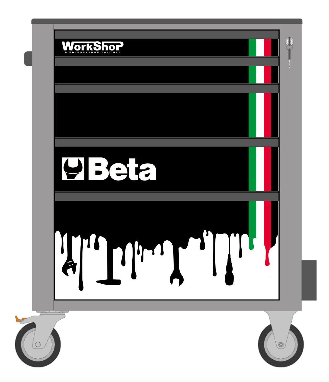 Cover magnetica Racing Collection per carrello Beta C24S