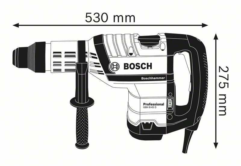 Martello perforatore GBH 8-45 D Bosch Professional con attacco SDS-max