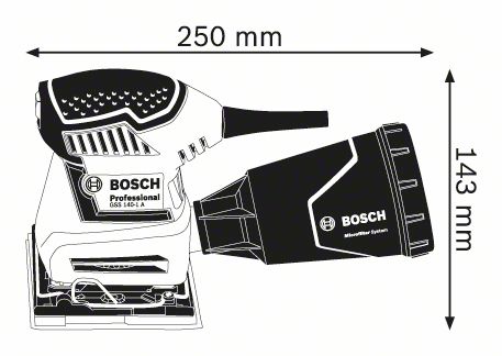 Levigatrice orbitale GSS 140-1 A Bosch Professional