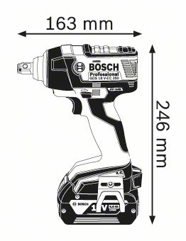 Avvitatori impulsi Bosch GDS 18 V-EC 250 Professional 5Ah