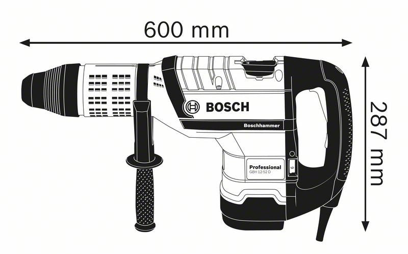 Martello perforatore GBH 12-52 D Bosch Professional con attacco SDS-max
