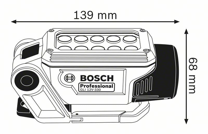 Lampada a batteria GLI 12V-330 Bosch Professional