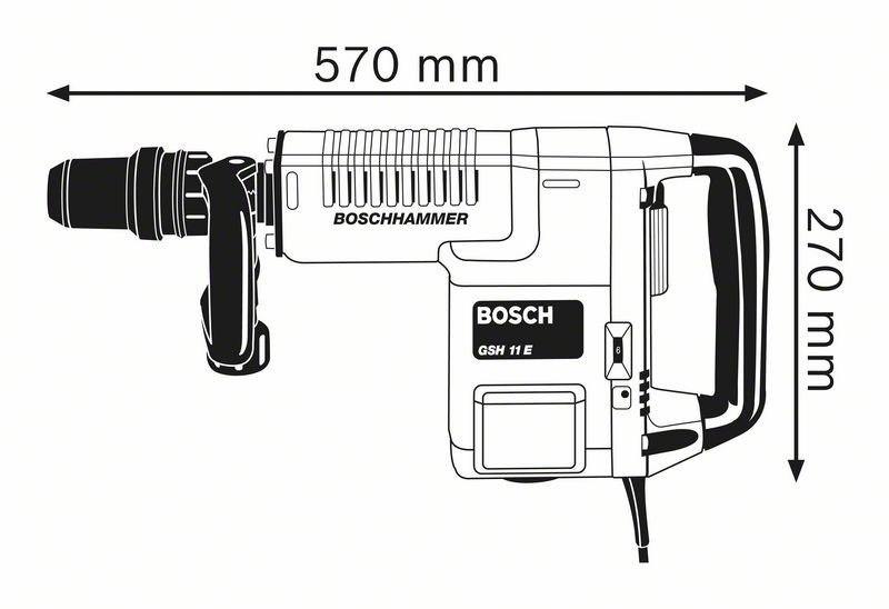 Martello demolitore GSH 11 Bosch Professional con attacco SDS-max