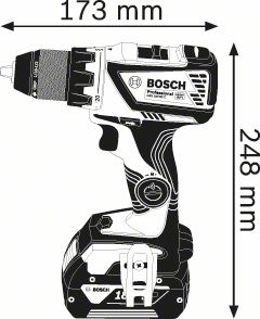 Trapano avvitatore a batteria Bosch GSR 18V-60 C Professional 5AH