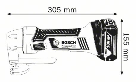 Cesoia Bosch GSC 18V-16  Professional 5AH Set