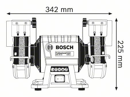 Smerigliatrice da Banco Bosch GBG 35-15 150mm 350w