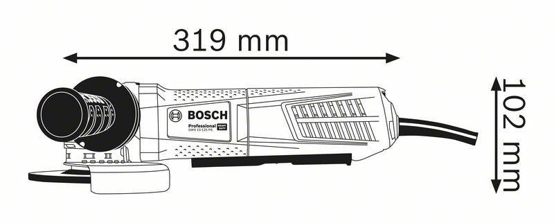 Smerigliatrice angolare BOSCH GWX 15-125 PS Professional X-LOCK