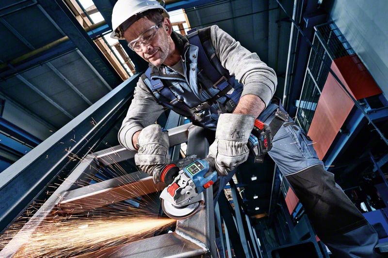 Smerigliatrice a batteria BITURBO X-LOCK GWX 18V-15 SC Bosch Professional 8ah