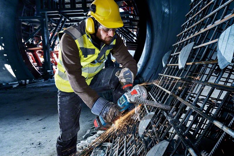 Smerigliatrice a batteria BITURBO X-LOCK GWX 18V-15 SC Bosch Professional 8ah