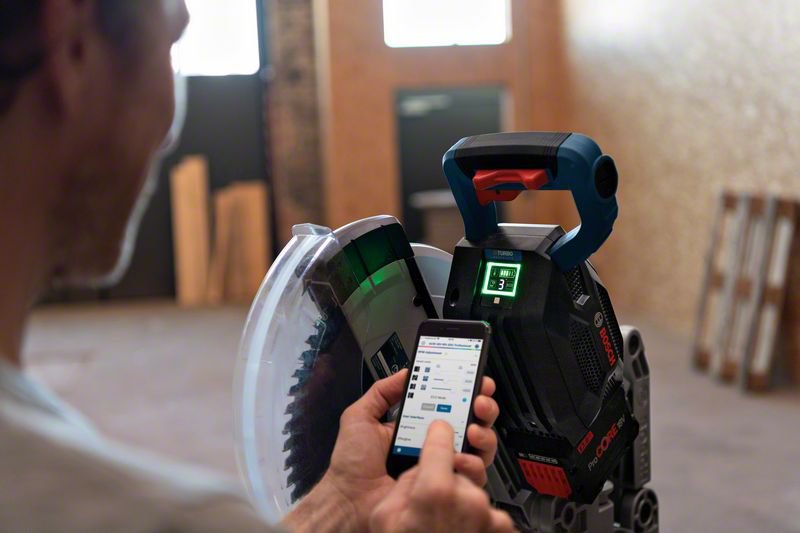 Troncatrice radiale a batteria BITURBO GCM 18V-305 GDC Bosch Professional