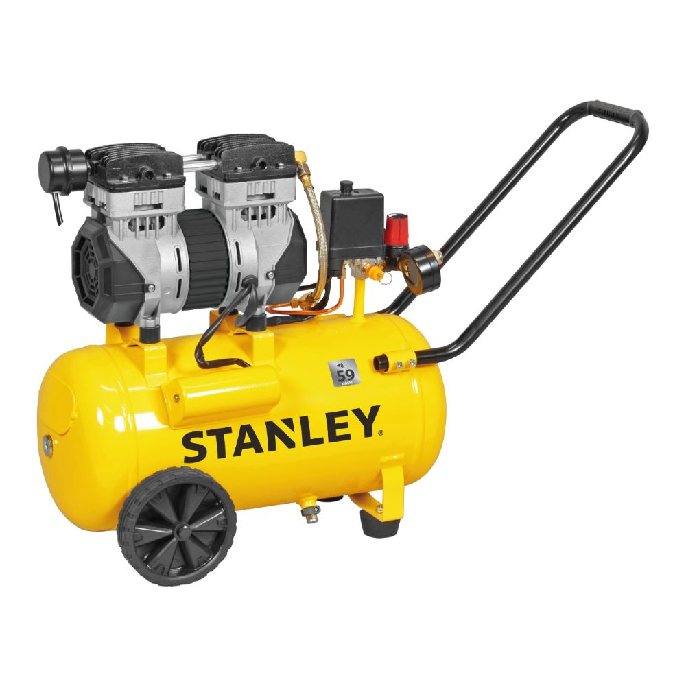 Compressore silenziato Stanley DST 150/8/24  24 litri 1,3Hp