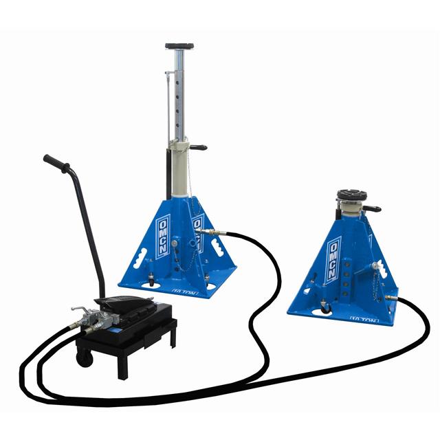 Sollevatore idraulico idropneumatico OMCN 930 10 Ton. 2 colonnette