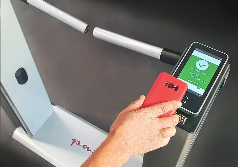 Barriera automatica con lettura Green Pass Ducati Home