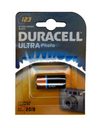 Pile Duracell ultra M3 123 litio 3v