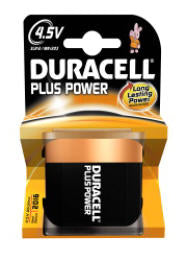 Pile alcaline Duracell plus power piatta 4,5v
