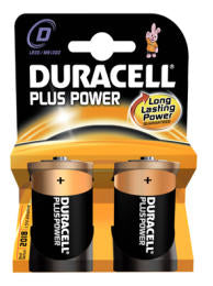 Pile alcaline Duracell plus power torcia D