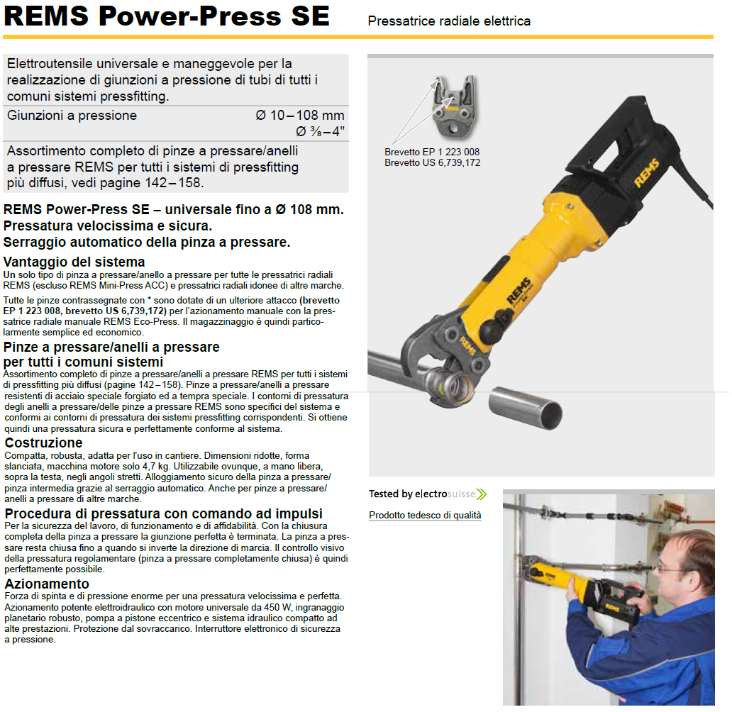 Pressatrice REMS Power-Press SE Basic Pack