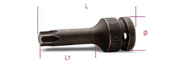 Chiave A Bussola Torx Beta 720TX 55 - Maschio Per Attacco 1/2", Fosfatata, Per Viti Con Impronta Torx®