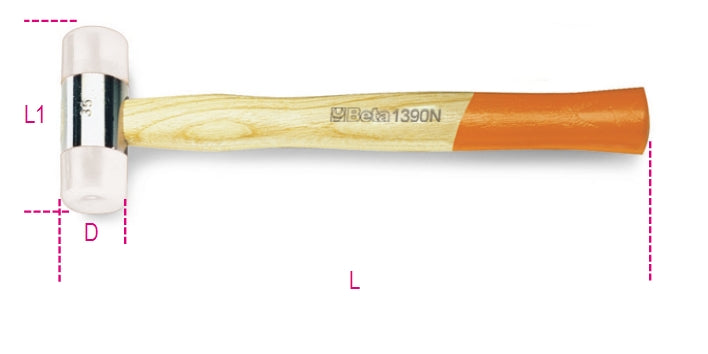 Mazzuole Beta 1390N battenti Nylon