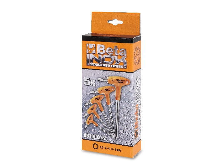 Set 5 chiavi Brugola Tee  Inox Beta  96TINOX/S5