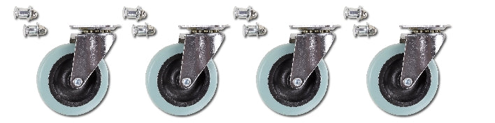 Set 6 ruote di ricambio Lettino sottomacchina in plastica antiurto Beta 3003