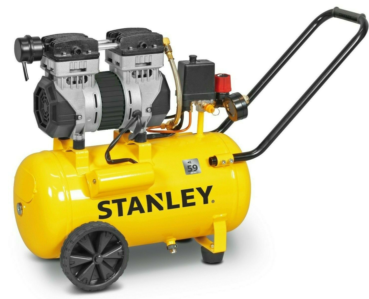 Compressore silenziato Stanley DST 150/8/50  50 litri 1,3HP