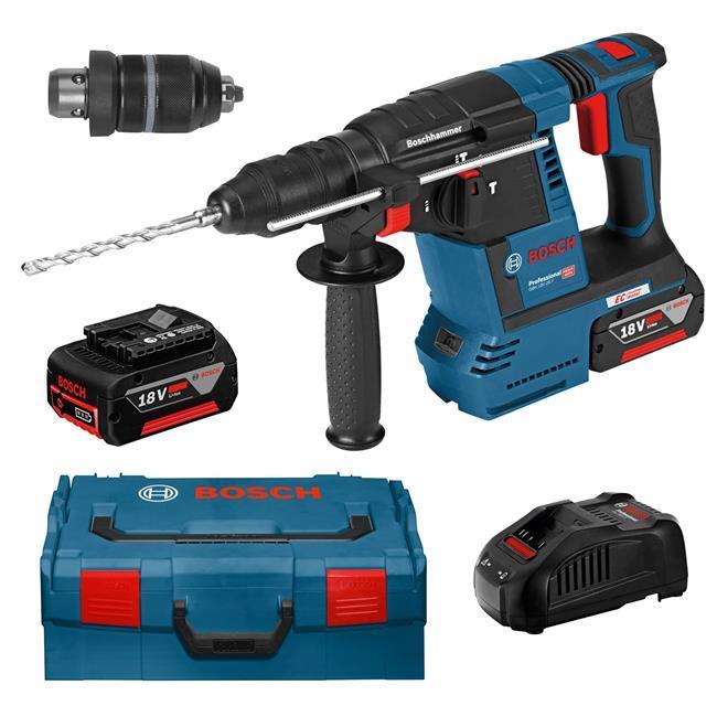 Martello percussione batteria GBH 18V-26 F Bosch Professional 7Ah PROCORE