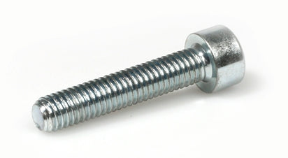 Viti brugola zincate bianche testa cilindrica interamente filettate